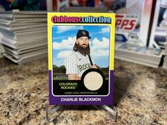 Charlie Blackmon #CCR-CBL Baseball Cards 2024 Topps Heritage Clubhouse Collection Relic Prices