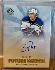Scott Perunovich #RFWA-SP Hockey Cards 2021 SP Authentic Retro Future Watch Autograph Prices