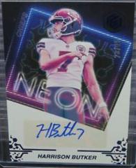Harrison Butker [Blue] #NS-HB Football Cards 2022 Panini Elements Neon Signs Autographs Prices