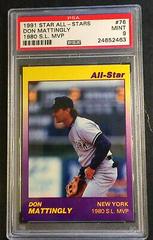 Don Mattingly [1980 S. L. MVP] #76 Baseball Cards 1991 Star All Stars Prices