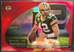 Aaron Rodgers [Red] #BTN-ARO Football Cards 2021 Panini Playoff Behind the Numbers Prices