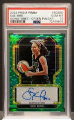 Sue Bird [Green Pulsar] Basketball Cards 2022 Panini Prizm WNBA Signatures Prices