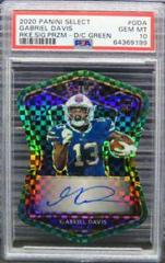 Gabriel Davis [Green Prizm Die-Cut] Football Cards 2020 Panini Select Rookie Signatures Prices