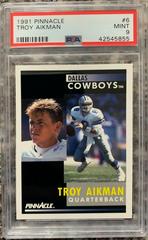 Troy Aikman #6 Football Cards 1991 Pinnacle Prices