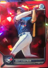 Matt Chapman [Sapphire Red] #2 Baseball Cards 2022 Bowman Chrome Prices