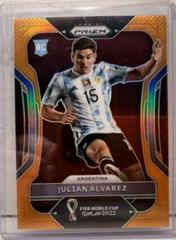 Julian Alvarez [Orange] Soccer Cards 2022 Panini Prizm World Cup Prices