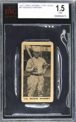Rogers Hornsby Baseball Cards 1927 E210 York Caramel Type 1 Prices
