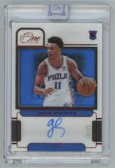 Jaden Springer [Red] Basketball Cards 2021 Panini One and One Rookie Autographs Prices