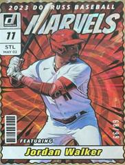 Jordan Walker [Gold] #M2 Baseball Cards 2023 Panini Donruss Marvels Prices