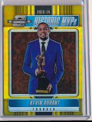 Kevin Durant [Gold] Basketball Cards 2018 Panini Contenders Optic Historic Mvps Prices