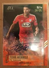 Tesho Akindele [Orange Autograph] #29 Soccer Cards 2015 Topps Apex MLS Prices