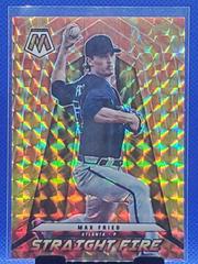 Max Fried [Gold] Baseball Cards 2022 Panini Mosaic Straight Fire Prices