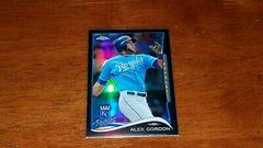 Alex Gordon [Black Refractor] #2 Baseball Cards 2014 Topps Chrome Prices