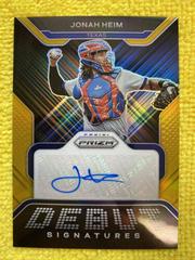 Jonah Heim [Gold Prizm] #DS-JH Baseball Cards 2022 Panini Prizm Debut Signatures Prices