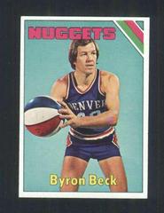Byron Beck #258 Basketball Cards 1975 Topps Prices