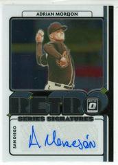 Adrian Morejon Baseball Cards 2021 Panini Donruss Optic Retro Signature Series Prices