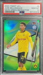 Jude Bellingham [Neon Green Refractor] #6 Soccer Cards 2020 Topps Finest UEFA Champions League Prices