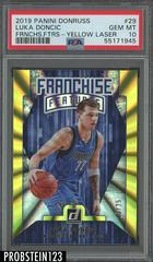 Luka Doncic [Yellow Laser] Basketball Cards 2019 Panini Donruss Franchise Features Prices