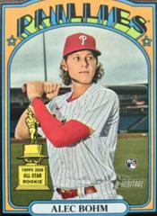 Alec Bohm Baseball Cards 2021 Topps Heritage 1972 Die Cuts Prices