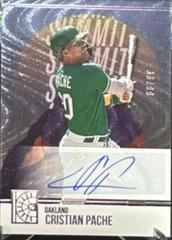 Cristian Pache [Silver] #SS-CP Baseball Cards 2022 Panini Capstone Summit Signatures Prices