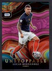 Lucas Hernandez [Pink] Soccer Cards 2022 Panini Select FIFA Unstoppable Prices