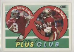 Steve Young, John Taylor Football Cards 1992 Panini Score Prices
