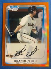 Brandon Belt [Orange Refractor] #BCP93 Baseball Cards 2011 Bowman Chrome Prospects Prices