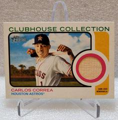 Carlos Correa Baseball Cards 2022 Topps Heritage Clubhouse Collection Relics Prices