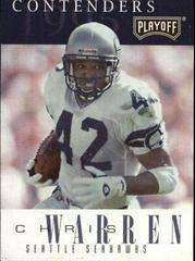 Chris Warren Football Cards 1995 Playoff Contenders Prices