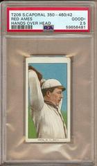 Red Ames [Hands Over Head] Baseball Cards 1909 T206 Sweet Caporal 350-460 Factory 42 Prices