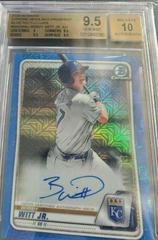 Bobby Witt Jr. [Blue Refractor] #BMABWJ Baseball Cards 2020 Bowman Chrome Mega Box Mojo Autographs Prices