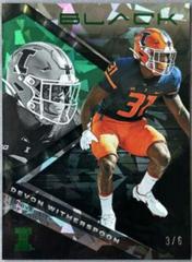 Devon Witherspoon [Green Ice] #12 Football Cards 2023 Panini Chronicles Draft Picks Black Prices
