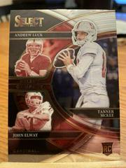 Tanner McKee, Andrew Luck, John Elway #SC-ST Football Cards 2023 Panini Select Draft Picks Company Prices