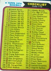 Checklist 1-132 #126 Baseball Cards 1974 O Pee Chee Prices