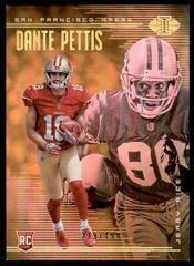 Dante Pettis, Jerry Rice [Gold] #10 Football Cards 2018 Panini Illusions Prices