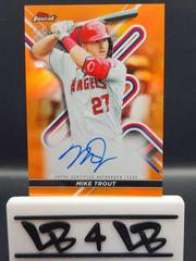 Mike Trout [Orange] #FA-MT Baseball Cards 2022 Topps Finest Autographs Prices