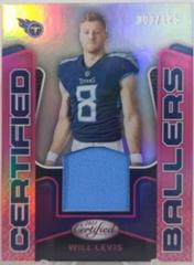 Will Levis [Pink] Football Cards 2023 Panini Certified Ballers Mirror Prices