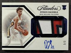 Dyson Daniels [Blue] #3 Basketball Cards 2022 Panini Flawless Rookie Autograph Prices
