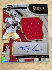 Trey Lance Football Cards 2021 Panini Select Jumbo Rookie Signature Swatches Prices