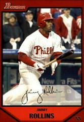 Jimmy Rollins #170 Baseball Cards 2007 Bowman Prices