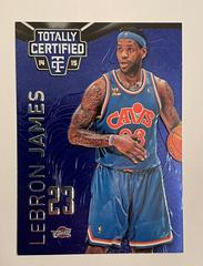 LeBron James [Dribbling Platinum Blue] Basketball Cards 2014 Panini Totally Certified Prices