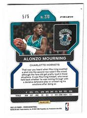 Alonzo Mourning [Green Shimmer] Basketball Cards 2021 Panini Prizm Prices