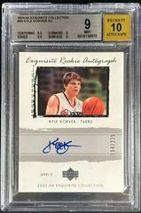 Kyle Korver Autograph Patch #50 Basketball Cards 2003 UD Exquisite Collection Prices