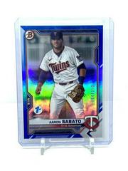 Aaron Sabato [Blue Foil] #BD-163 Baseball Cards 2021 Bowman Draft 1st Edition Prices
