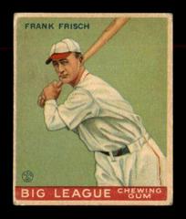 Frank Frisch Baseball Cards 1933 World Wide Gum Prices