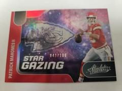 Patrick Mahomes II [Spectrum Red] #SG-2 Football Cards 2022 Panini Absolute Star Gazing Prices