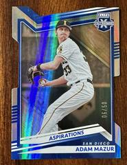 Adam Mazur [Aspirations Blue] #53 Baseball Cards 2022 Panini Elite Extra Edition Prices