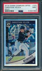 Christian Yelich [Holo] #101 Baseball Cards 2018 Panini Donruss Optic Prices