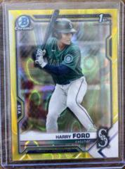 Harry Ford [Yellow Lava Refractor] Baseball Cards 2021 Bowman Draft Chrome Prices