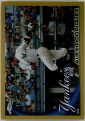 Alex Rodriguez [Gold Refractor] #144 Baseball Cards 2010 Topps Chrome Prices